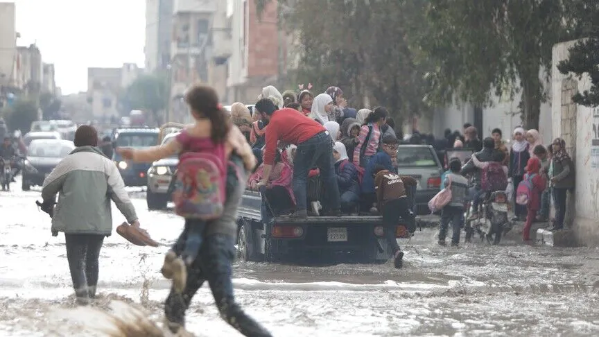 وفيات وأضرار واسعة جراء فيضانات في سوريا وليبيا والأردن